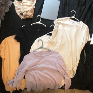 LOT OF 5 H&M Long Fit Shirts